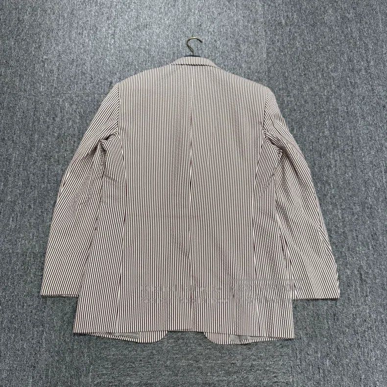 Hermes Hermes Striped Linen Blazer Size 52R - 4 Thumbnail