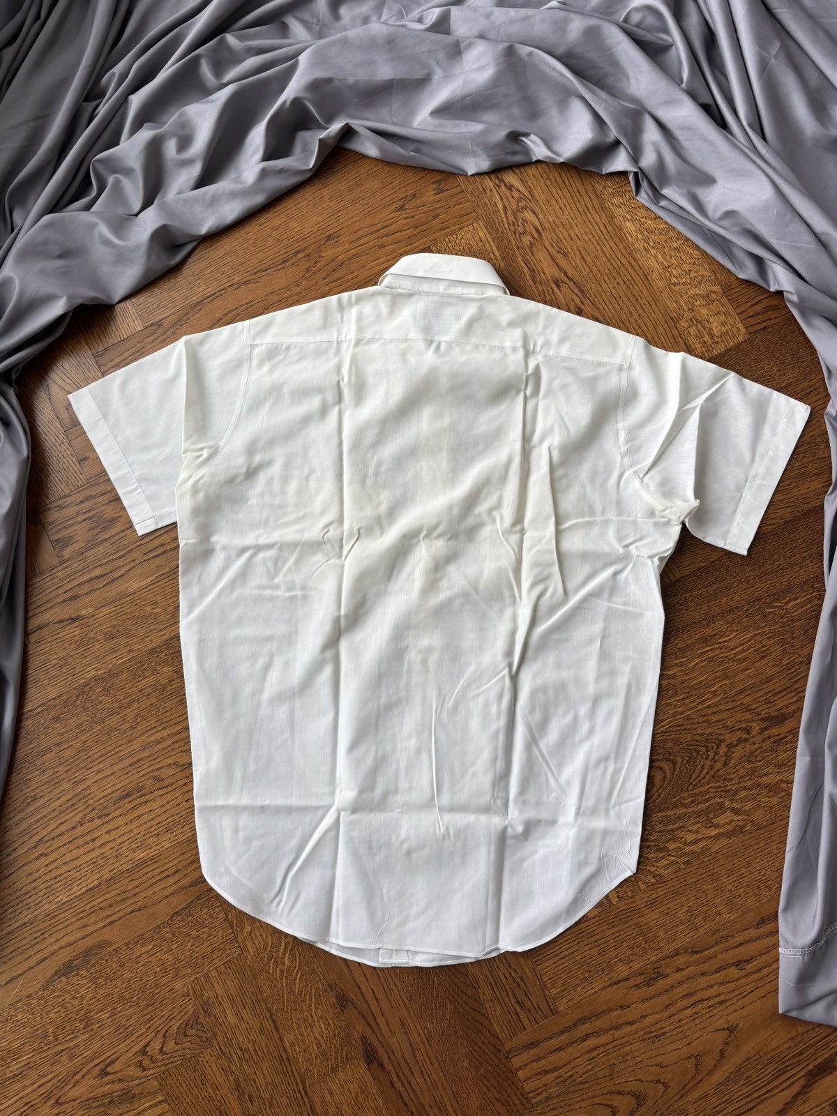 Arrow × Vintage 1960s Arrow Tericota Shirt 70s Vintage Shortsleeve Sanfor S Size US S / EU 44-46 / 1 - 7 Thumbnail