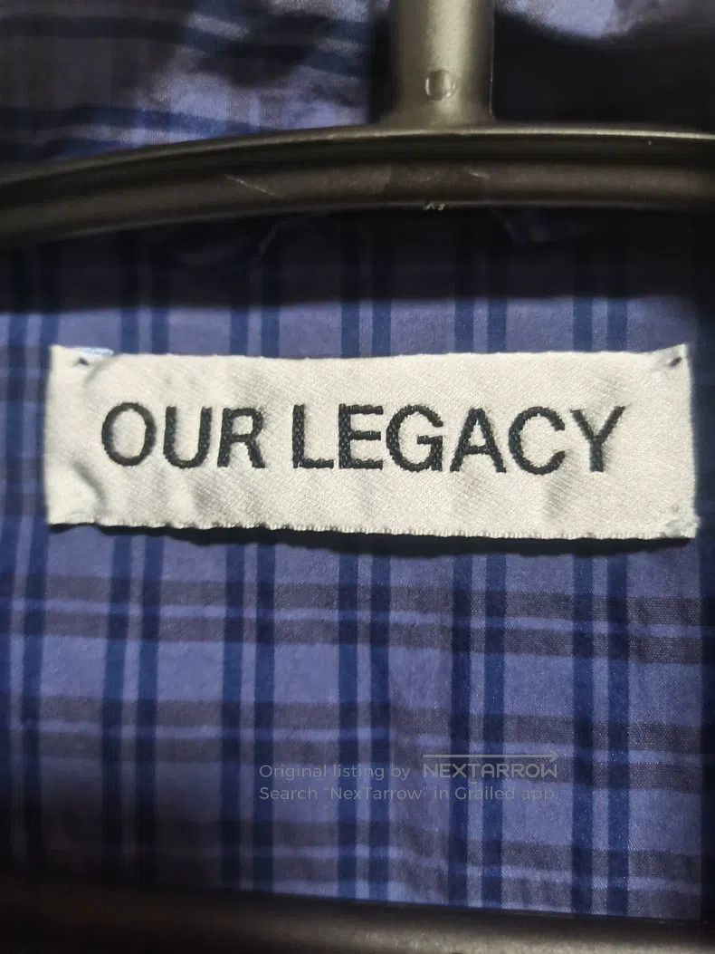 Our Legacy Our Legacy Blue plaid shirt with long sleeves Size US S / EU 44-46 / 1 - 3 Thumbnail