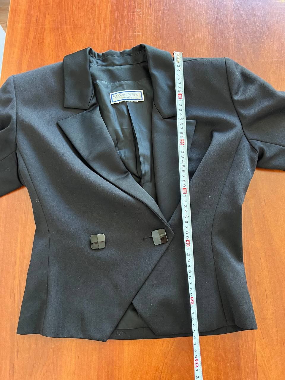 Yves Saint Laurent YVES SAINT LAURENT VARIATION BLACK WOOL RARE TUXEDO BLAZER M Size M / US 6-8 / IT 42-44 - 13 Thumbnail
