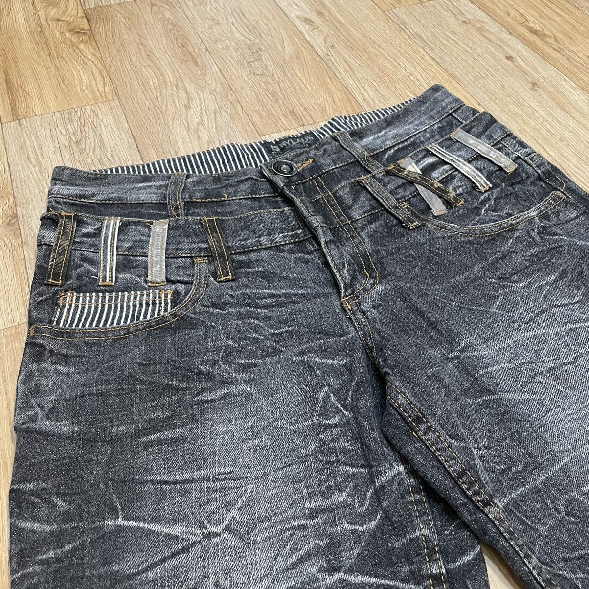Japanese Brand Nylaus Double Waist Cropped Pants Y2K PPFM Style Size US 30 / EU 46 - 3 Thumbnail