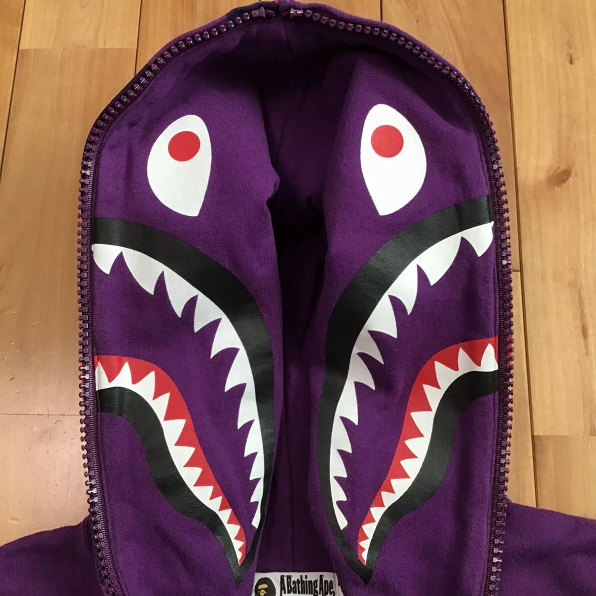 Bape BAPE Giant shark full zip hoodie purple camo a bathing ape Size US L / EU 52-54 / 3 - 8 Thumbnail