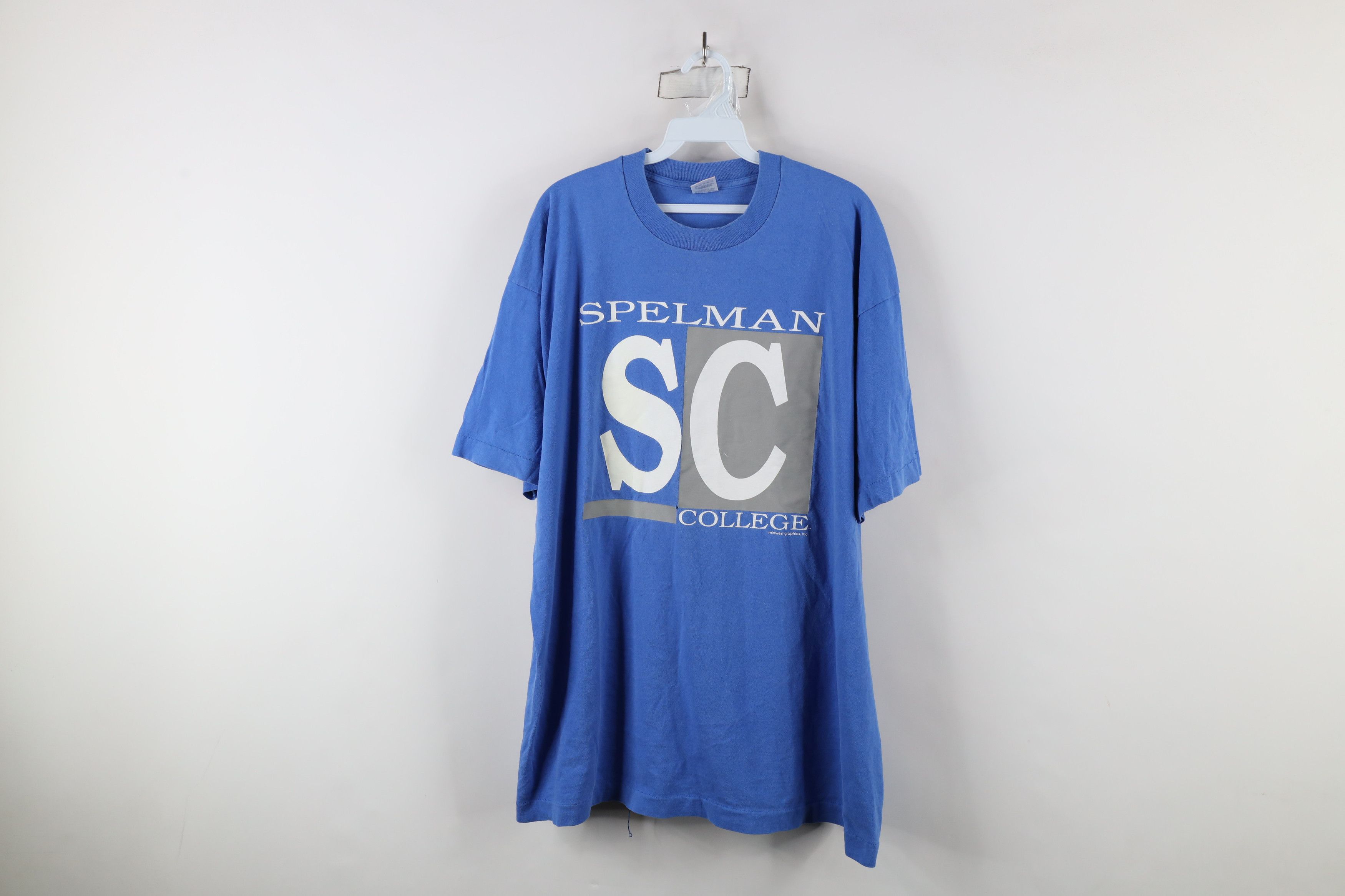 Vintage Vintage 90s Spell Out Spelman College T-Shirt USA Size US XXL / EU 58 / 5 - 1 Thumbnail