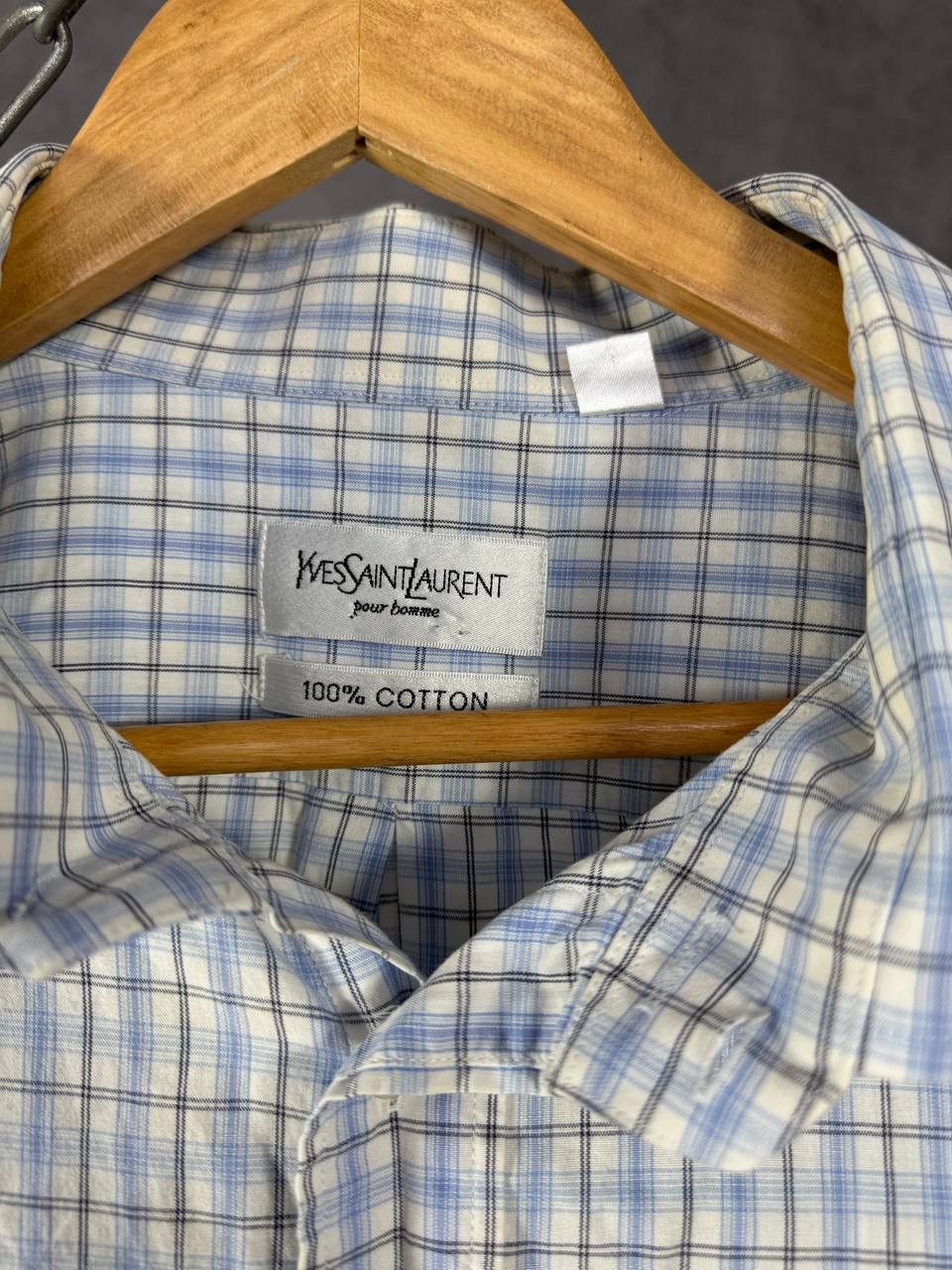 Yves Saint Laurent YSL Yves Saint Laurent vintage designer logo shirt Size US XXL / EU 58 / 5 - 4 Thumbnail
