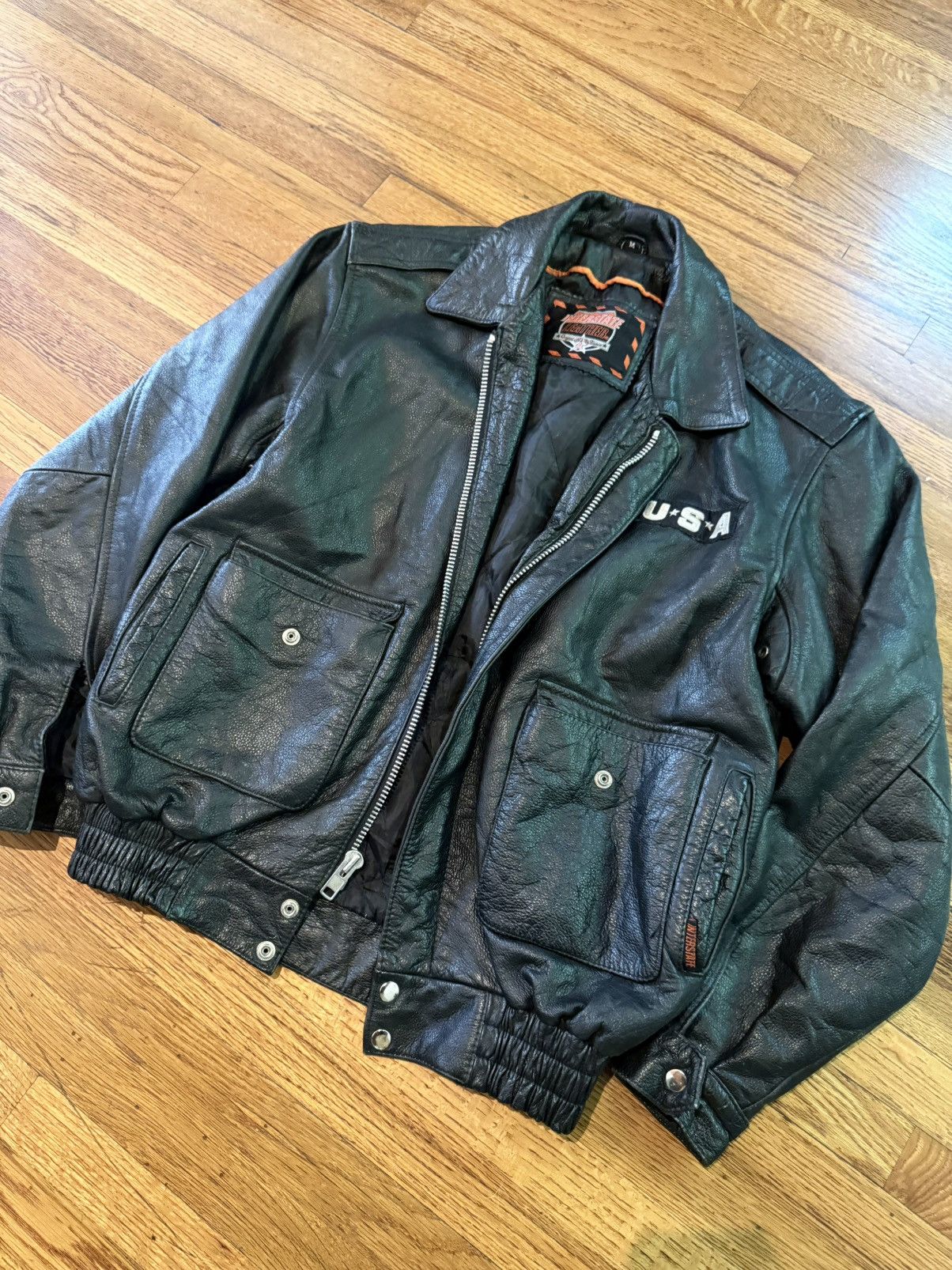 Vintage VINTAGE motorcycle USA jacket bomber Size US M / EU 48-50 / 2 - 5 Thumbnail