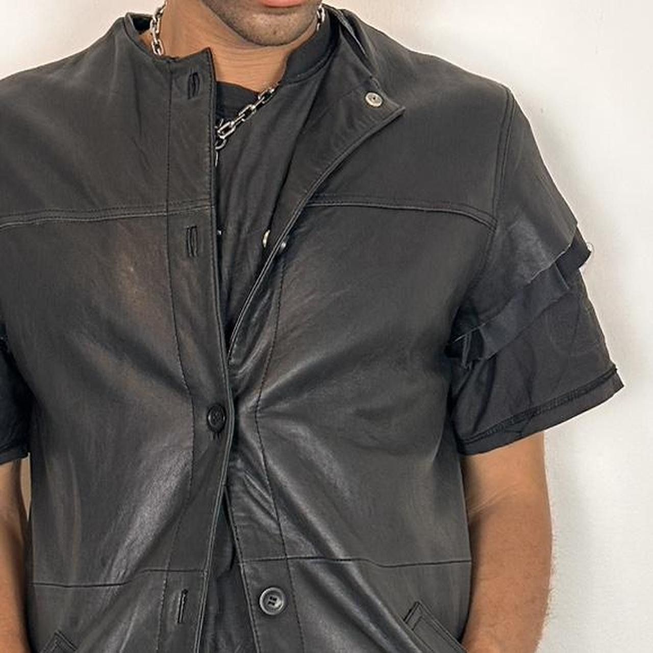 Vintage Vintage Leather Elements Black Short Sleeve Vest - Medium Size US M / EU 48-50 / 2 - 7 Thumbnail