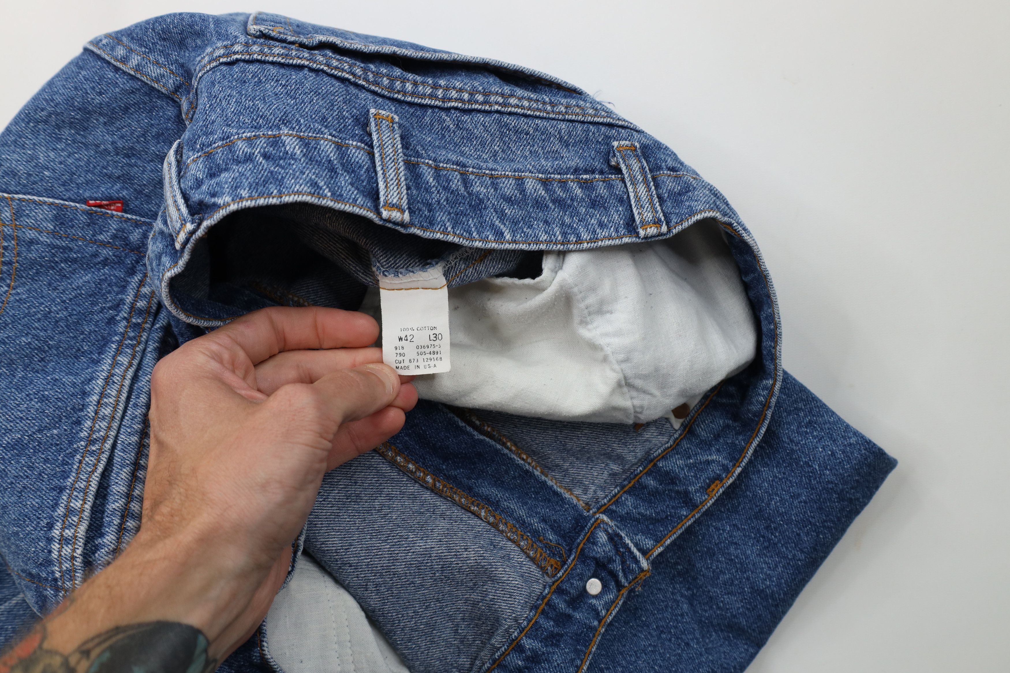 Levi's Vintage 80s 90s Levis 505xx Straight Leg Jeans Blue USA Size US 40 / EU 56 - 7 Thumbnail