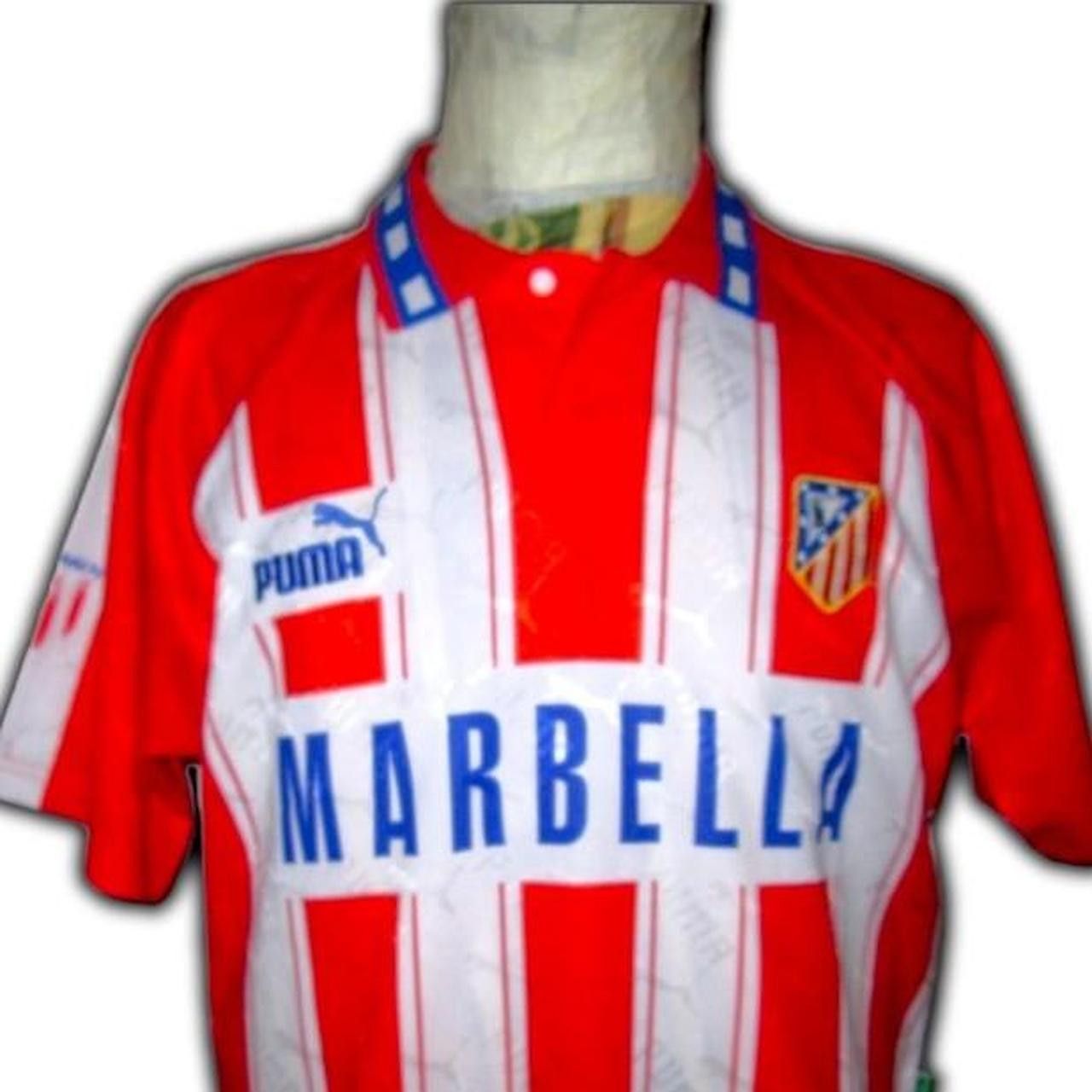 Puma Atletico Madrid Spain 1995 1996 Home 2 Shirt Jersey Size US M / EU 48-50 / 2 - 2 Thumbnail