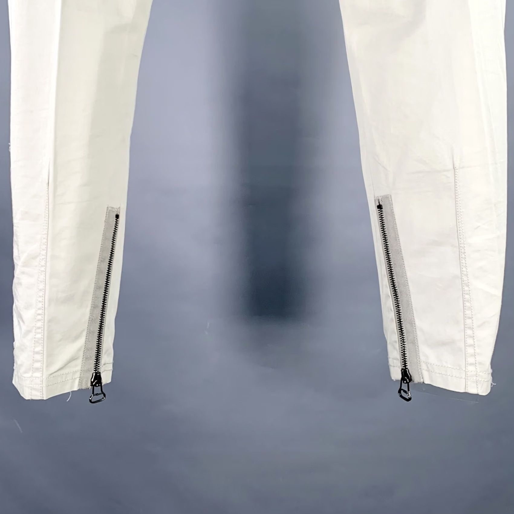 Lanvin LANVIN Dress Mens 32 Ivory Size Cotton Ankle Zip Flat Front Pants Size US 32 / EU 48 - 4 Thumbnail