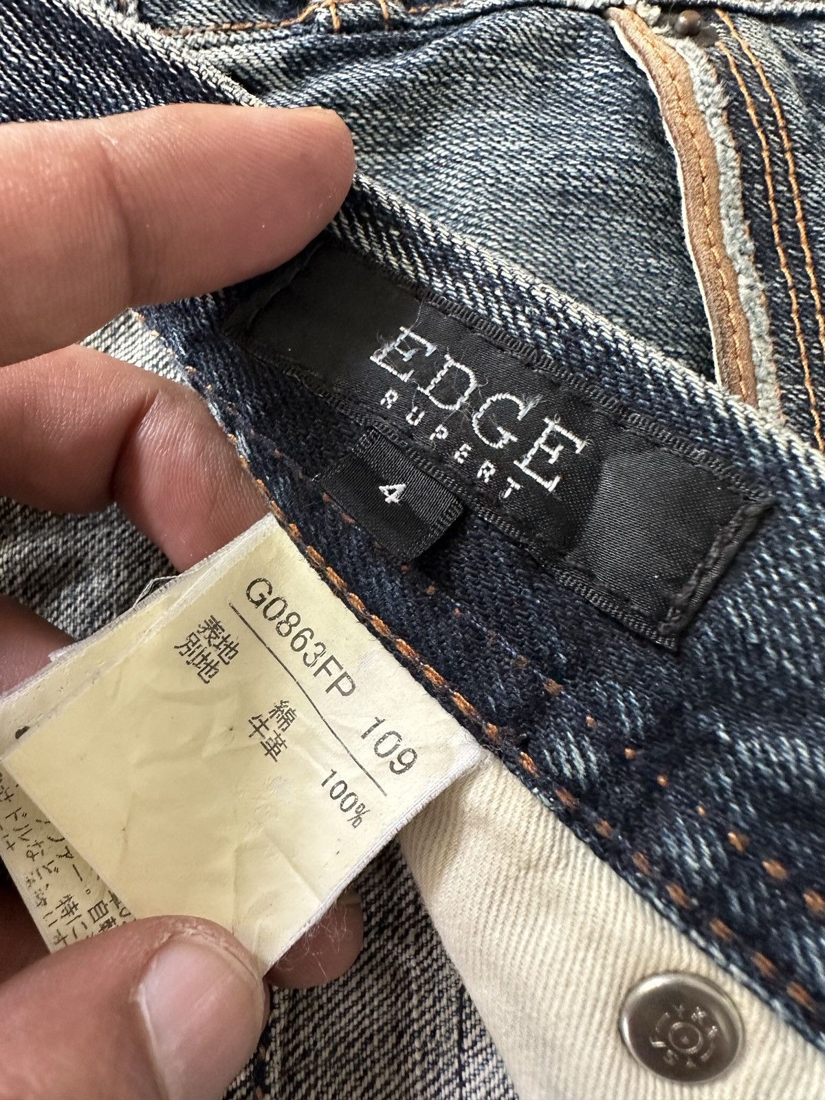 5351 POUR LES HOMMES [34x38] 00's EDGE By Rupert Japan mudmax denim Size US 34 / EU 50 - 14 Thumbnail