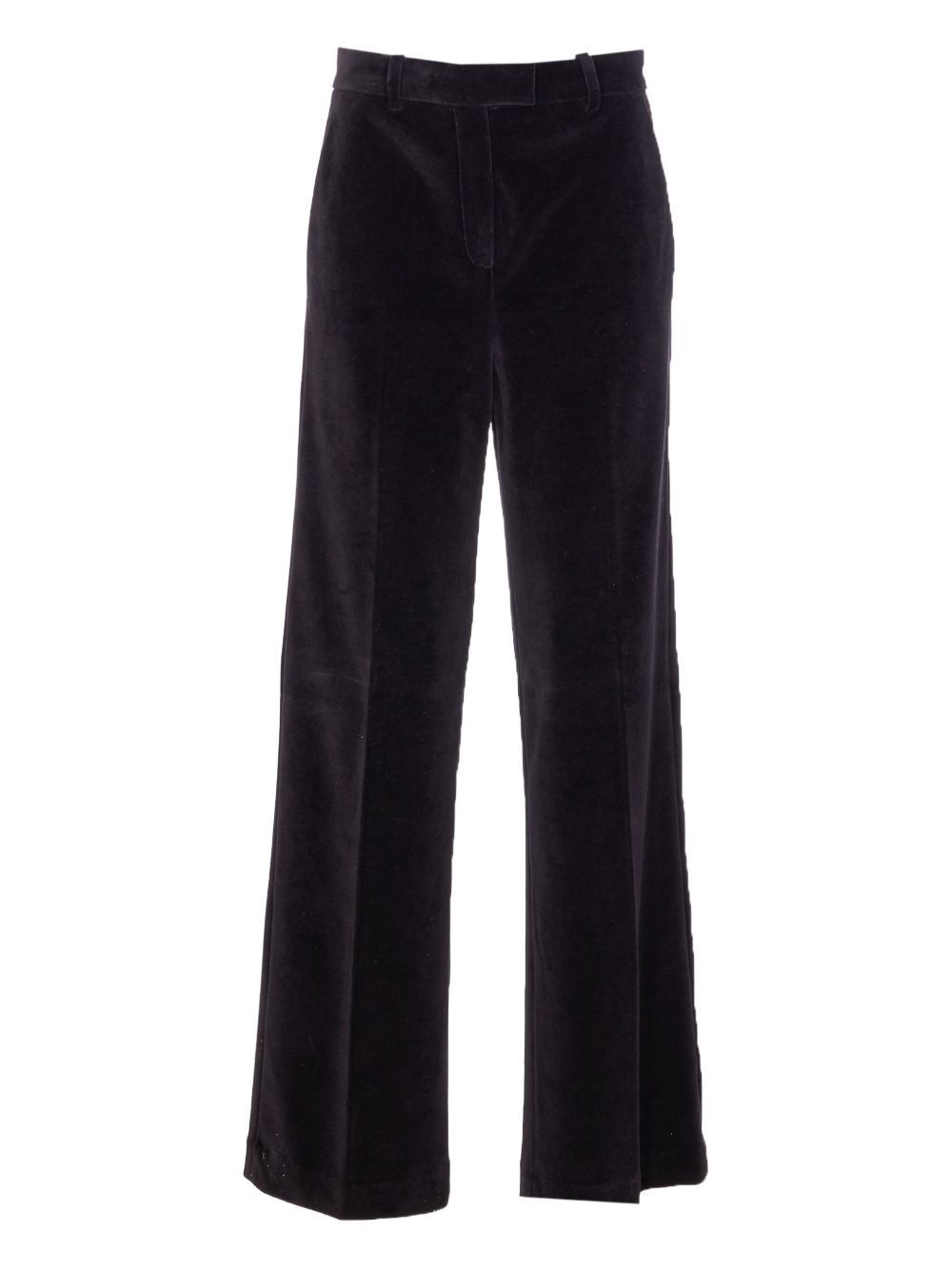COTTON WIDE-LEG TROUSERS