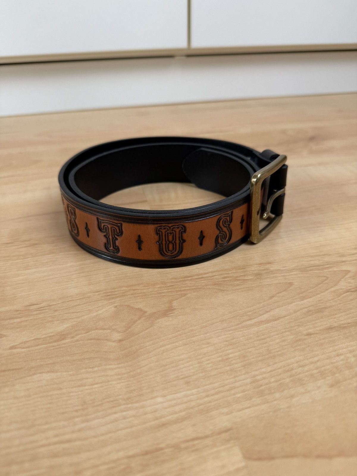 小物 Stussy SS-Link Studded Belt BrownL/XL Buy Stussy SS-Link Studded Belt 'Distressed Brown' - 135188