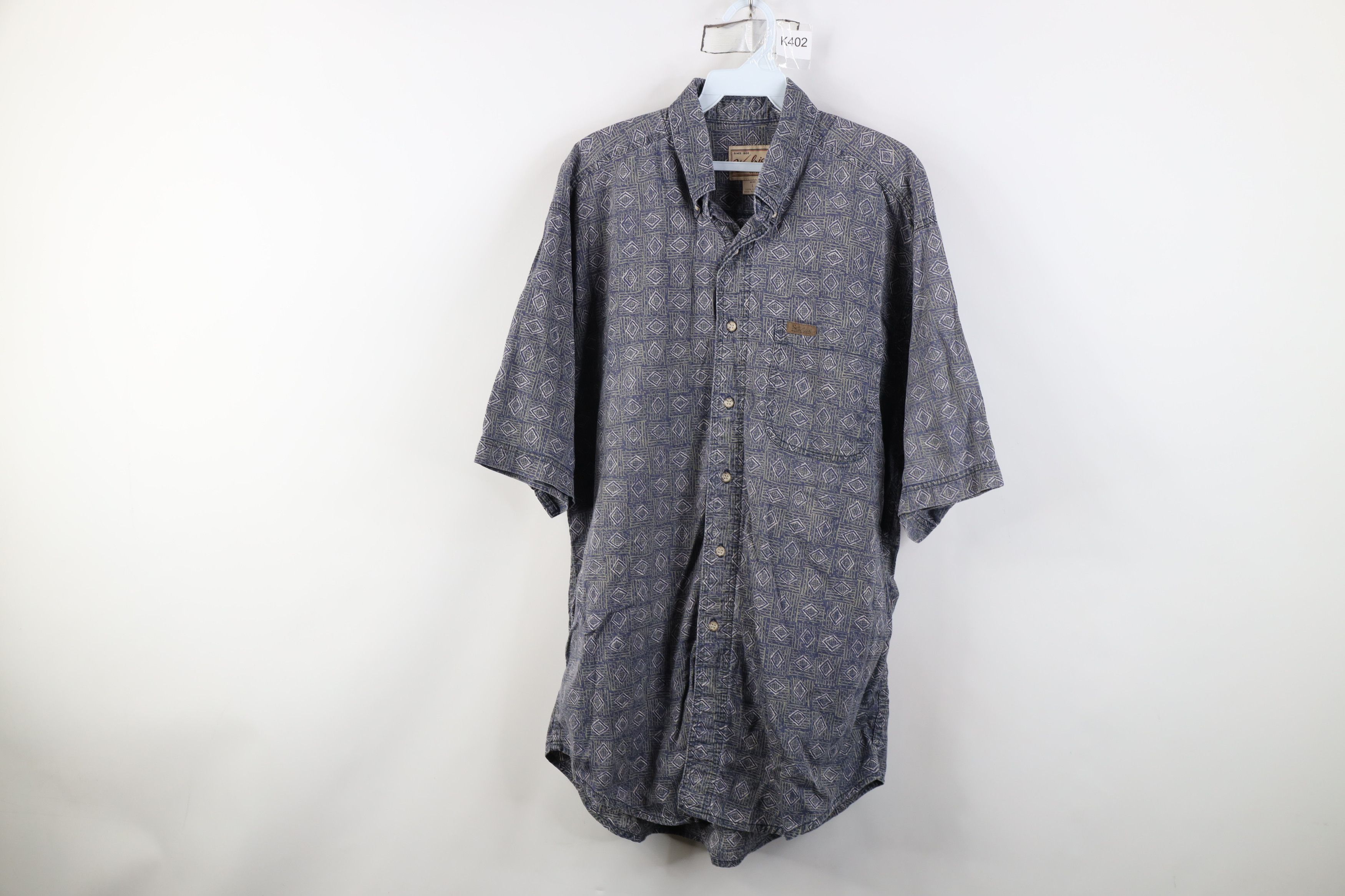 Woolrich Woolen Mills Vintage 90s Woolrich Short Sleeve Button Down Shirt Size US L / EU 52-54 / 3 - 1 Thumbnail