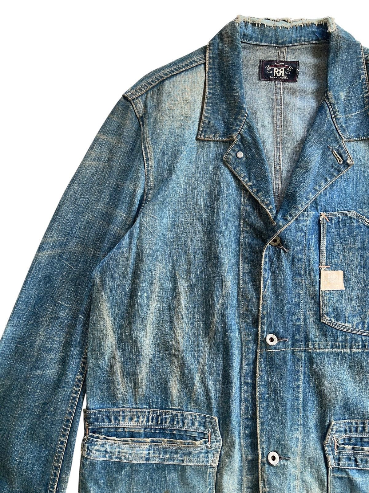 RRL Ralph Lauren RRL Denim Chore Jacket USA Size US L / EU 52-54 / 3 - 7 Thumbnail