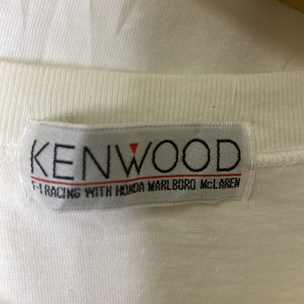Formula 1 × Vintage 90s Kenwood F-1 Racing With Honda Marlboro Mclaren Tee Size US M / EU 48-50 / 2 - 3 Thumbnail