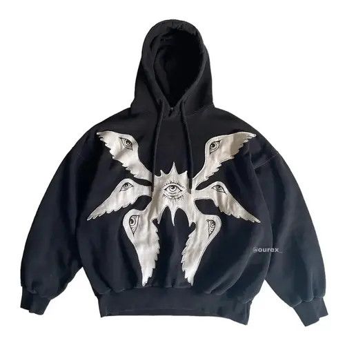 Japanese Brand × The Unbranded Brand Y2K Gothic Eye Hoodie Size US M / EU 48-50 / 2 - 3 Thumbnail