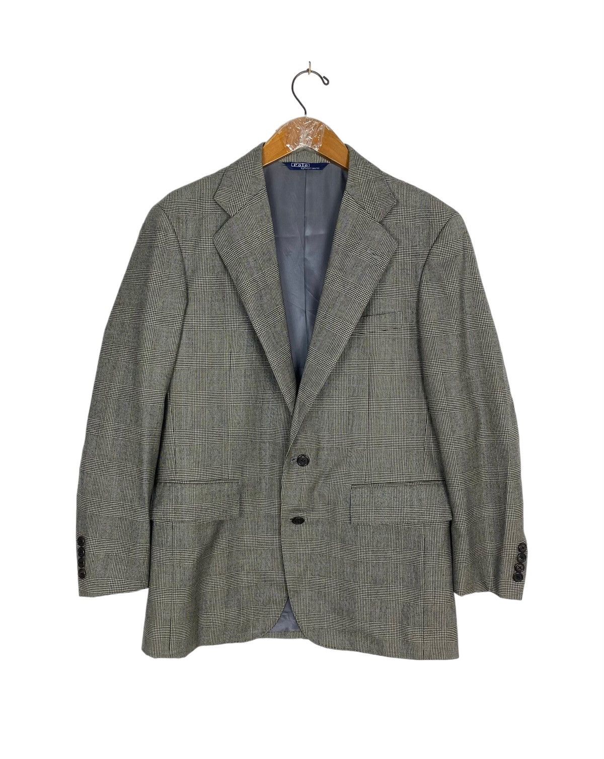 Polo Ralph Lauren Rare‼️ Vtg Polo Ralph Lauren Houndstooth Tartan Blazer Japan Size US M / EU 48-50 / 2 - 1 Thumbnail