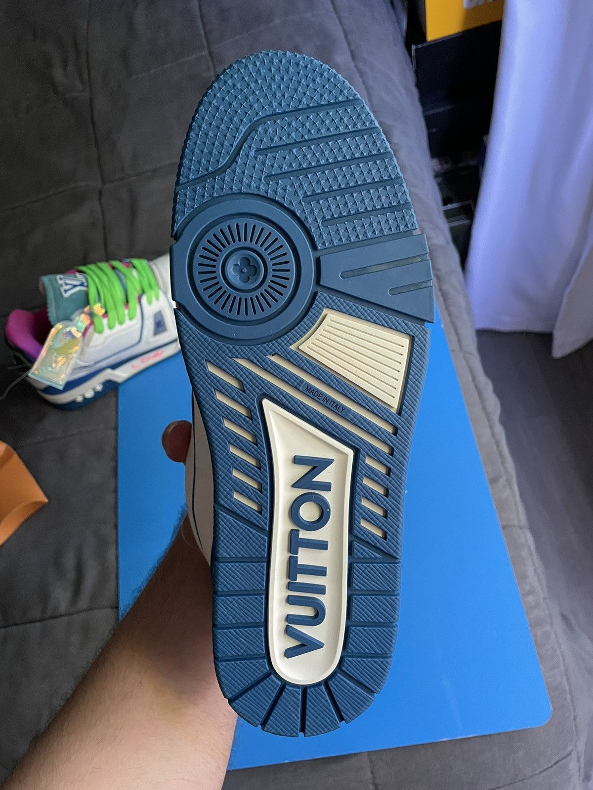 Louis Vuitton Louis Vuitton SoHo Exclusive White Upcycled Trainer Sneaker Size US 8 / EU 41 - 20 Thumbnail