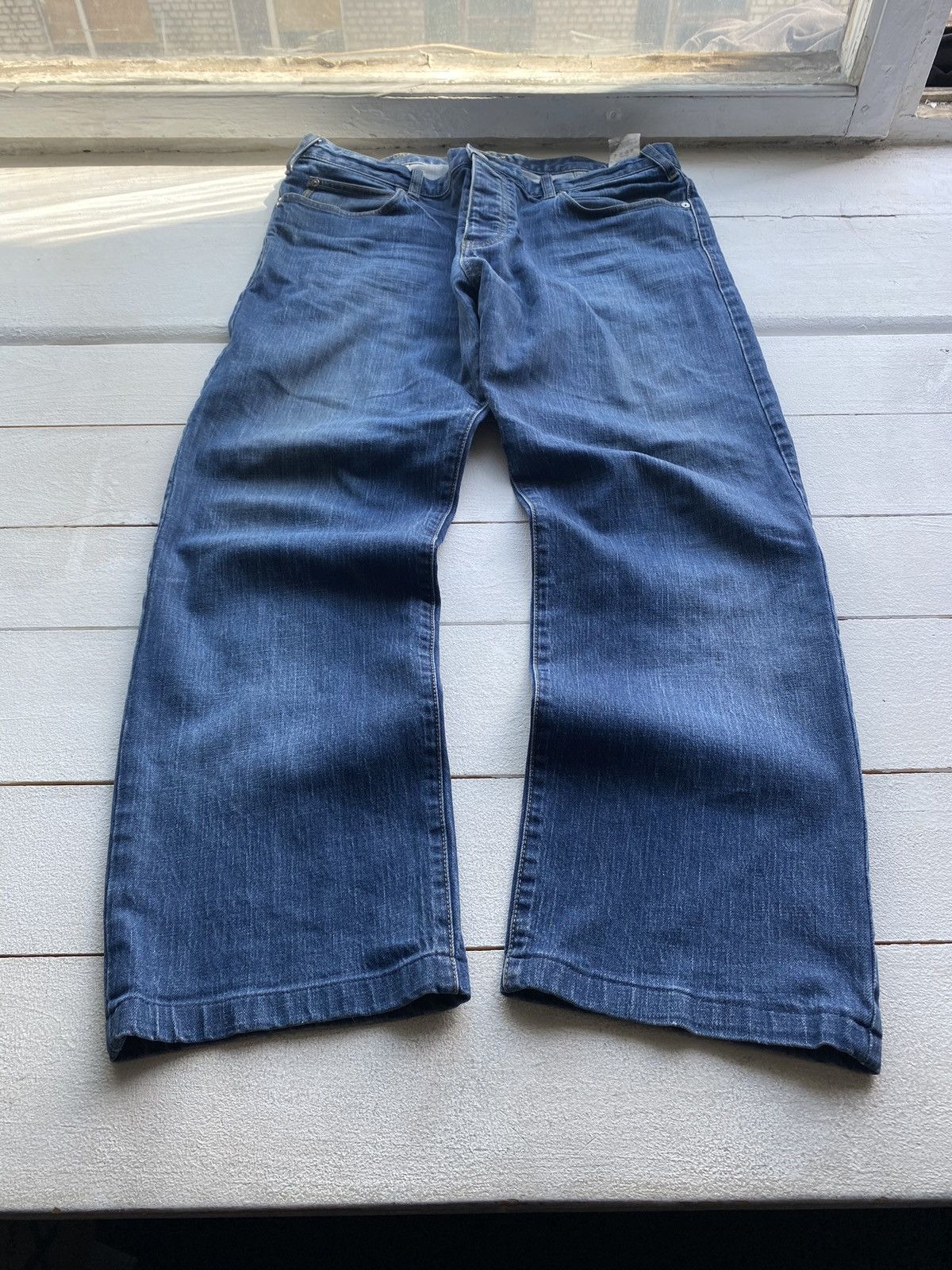 Designer × Giorgio Armani × Vintage Giorgio Armani Jeans Blue 36 Relaxed Straight Designer Size US 36 / EU 52 - 3 Thumbnail