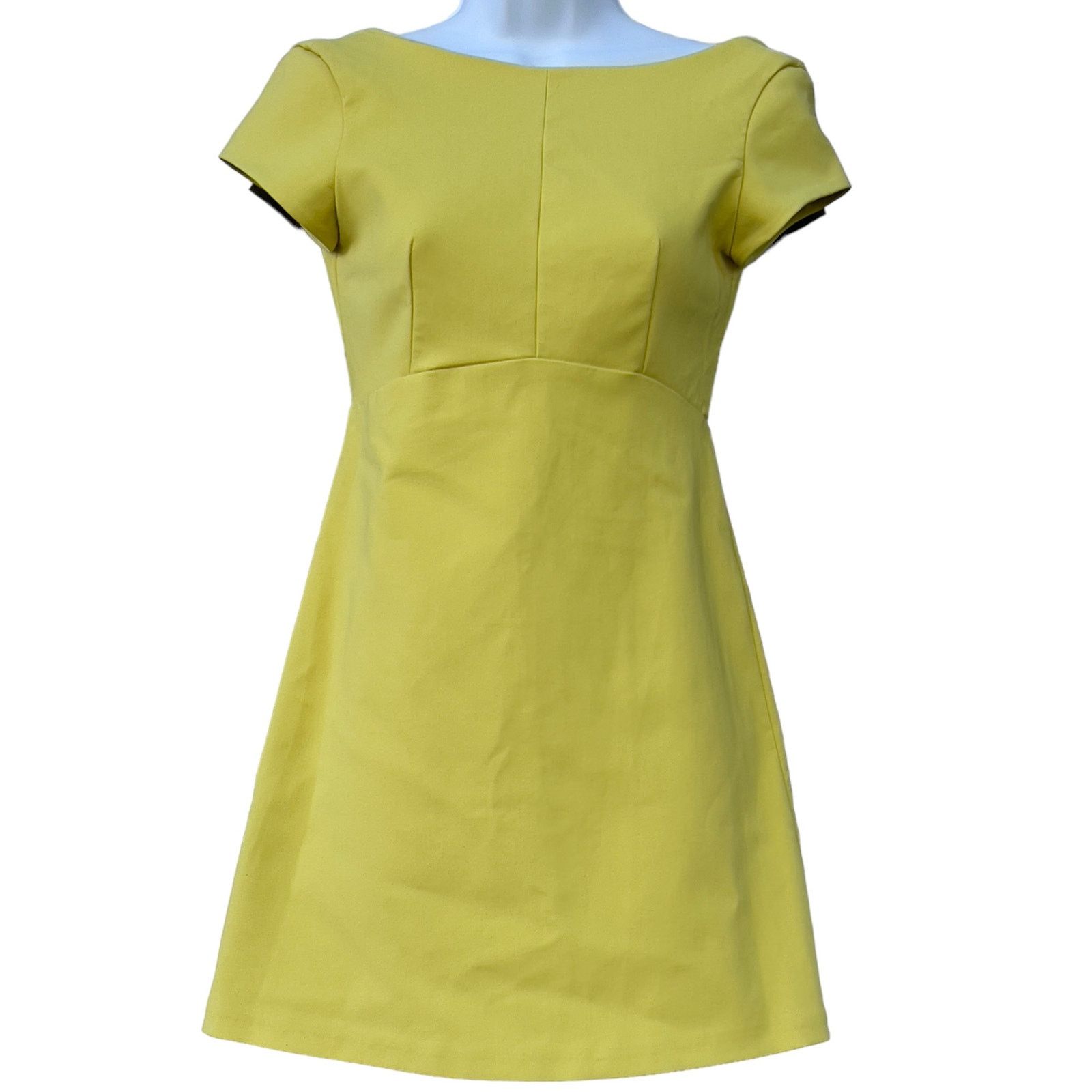 butter yellow floral dress Butter Yellow Floral Midi Dress Small