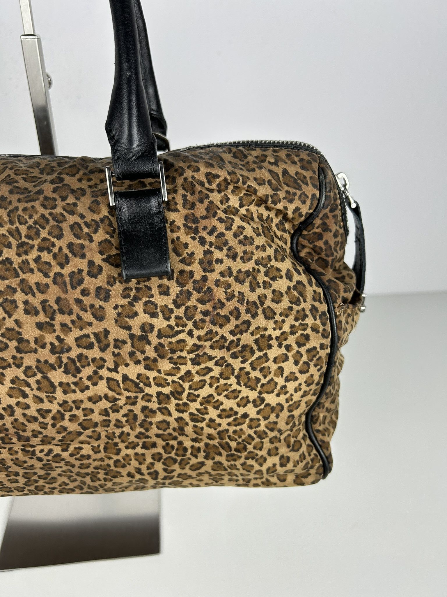 Bottega Veneta Vintage Bottega Veneta leopard print mini boston bag Size ONE SIZE - 12 Thumbnail