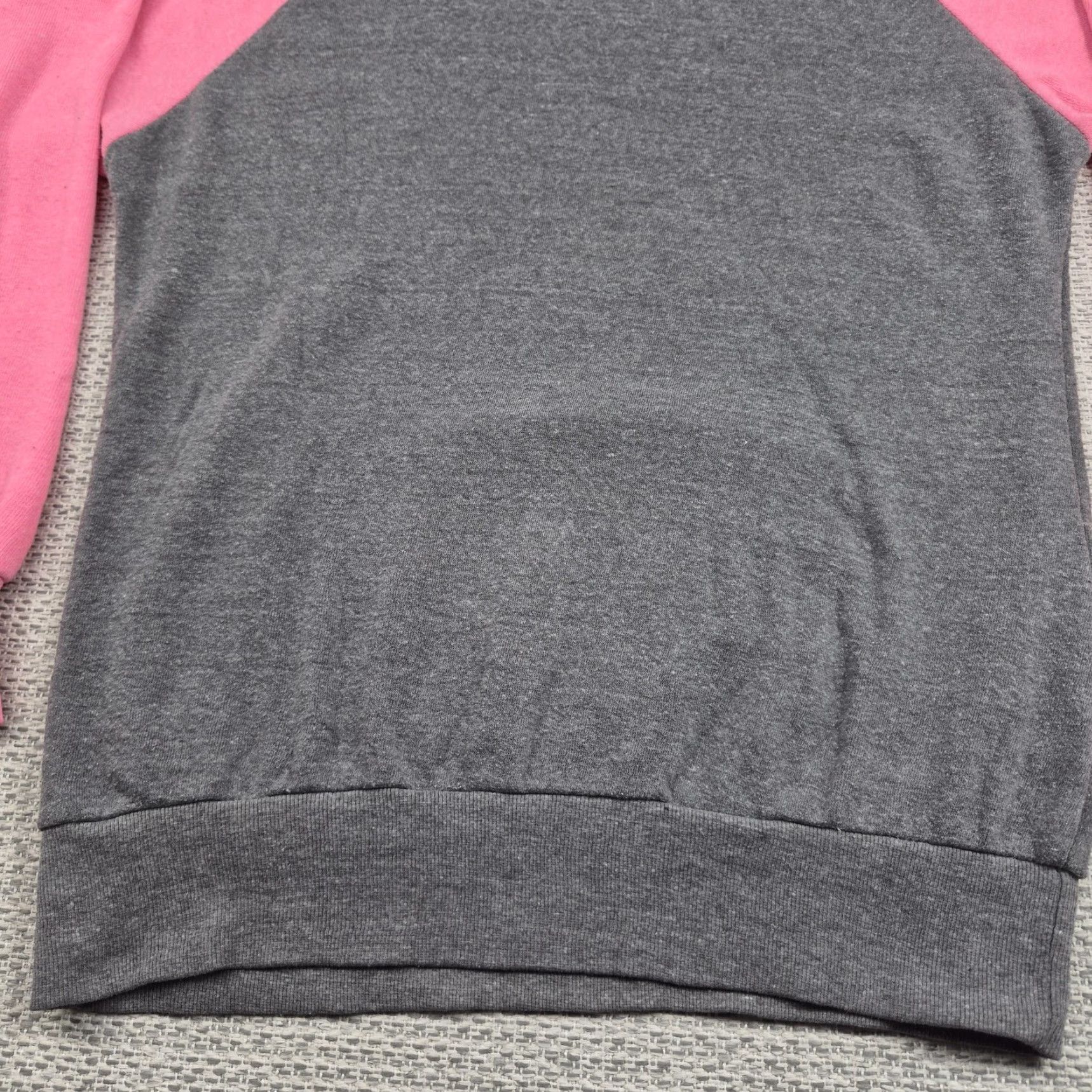 Pinko Toby Keith Sweatshirt Womens Large Gray Pink Heart Flag Graphic Fleece Pullover Size L / US 10 / IT 46 - 3 Thumbnail
