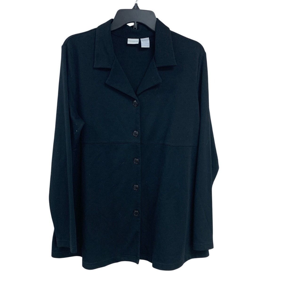 Other In Due Time Maternity XL Black Long Sleeve Collared Jacket Size ONE SIZE - 1 Thumbnail
