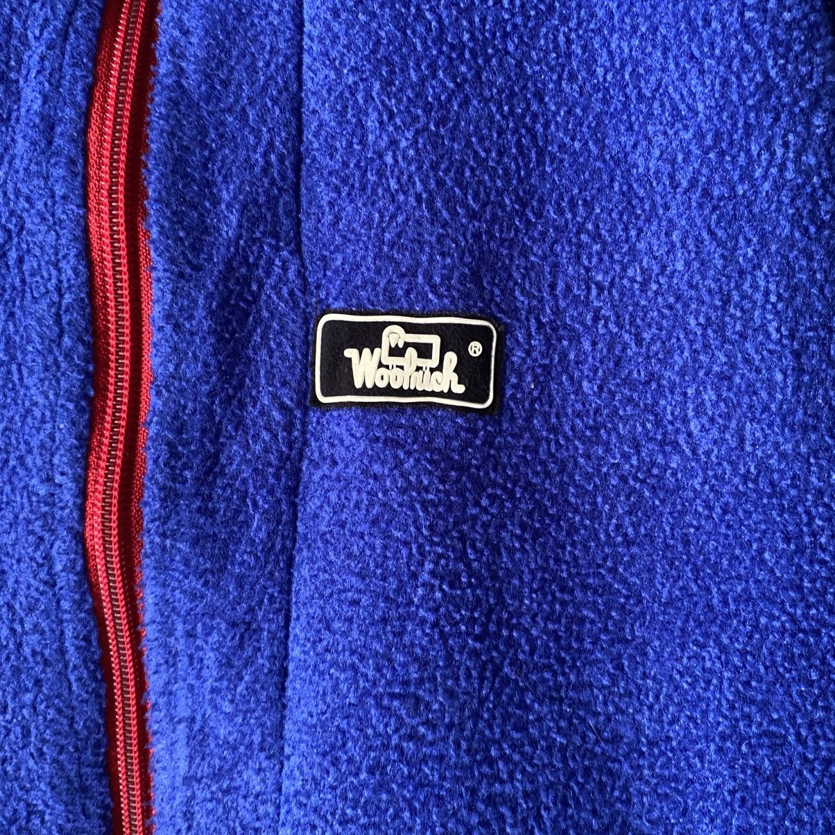 Designer × Woolrich Woolen Mills Woolrich Blue Fleece Jacket with Red Trim Size US L / EU 52-54 / 3 - 10 Thumbnail