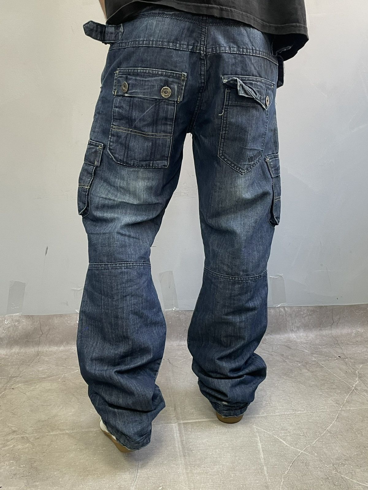 No Fear No Fear Blue Cargo Jeans Skater diesel style y2k 00s Size US 32 / EU 48 - 4 Thumbnail
