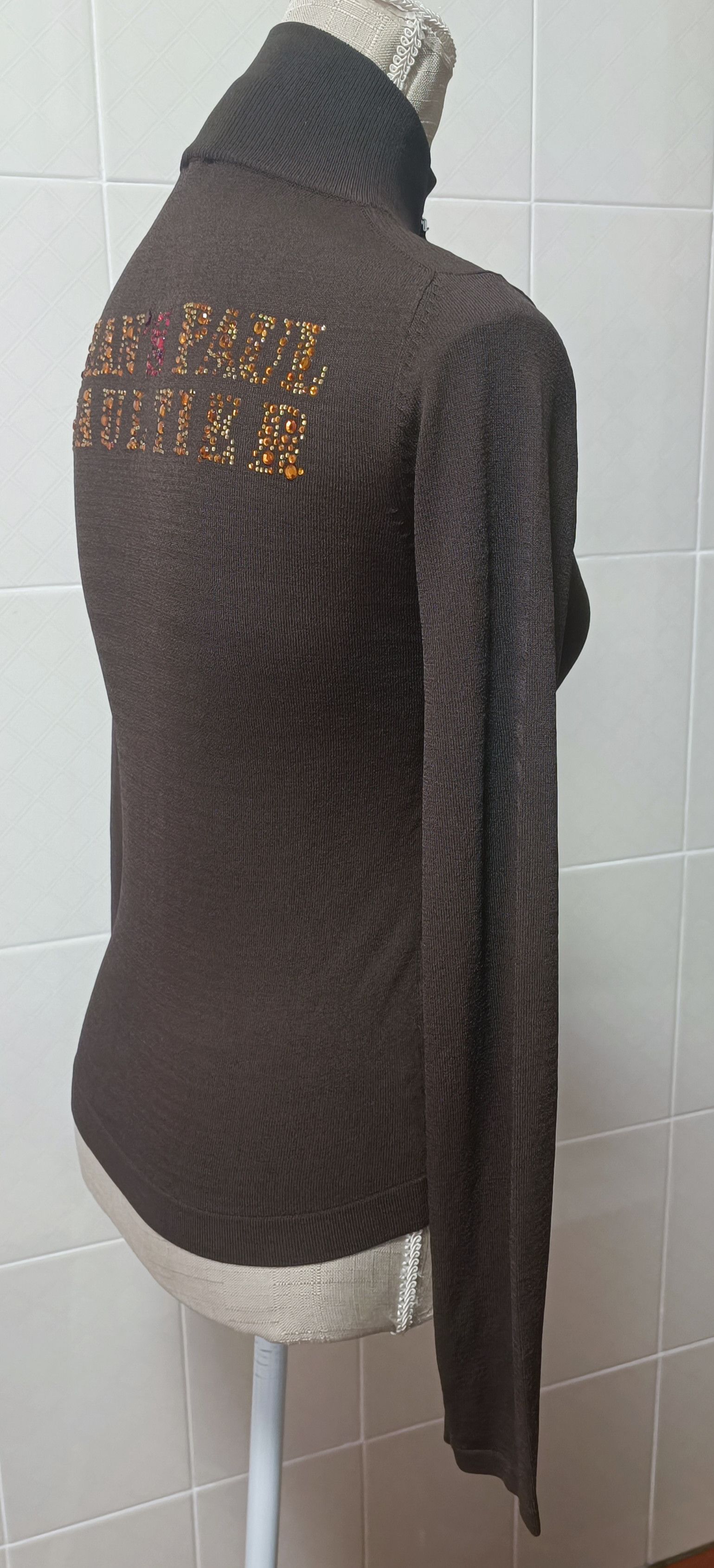 Jean Paul Gaultier Brown jacket with yellow and red rhinestones Size M / US 6-8 / IT 42-44 - 14 Thumbnail