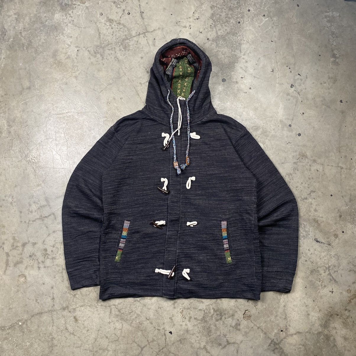 Japanese Brand × Native y2k PowerToPeople Native Navajo Duffle Hoodie Size US M / EU 48-50 / 2 - 1 Thumbnail