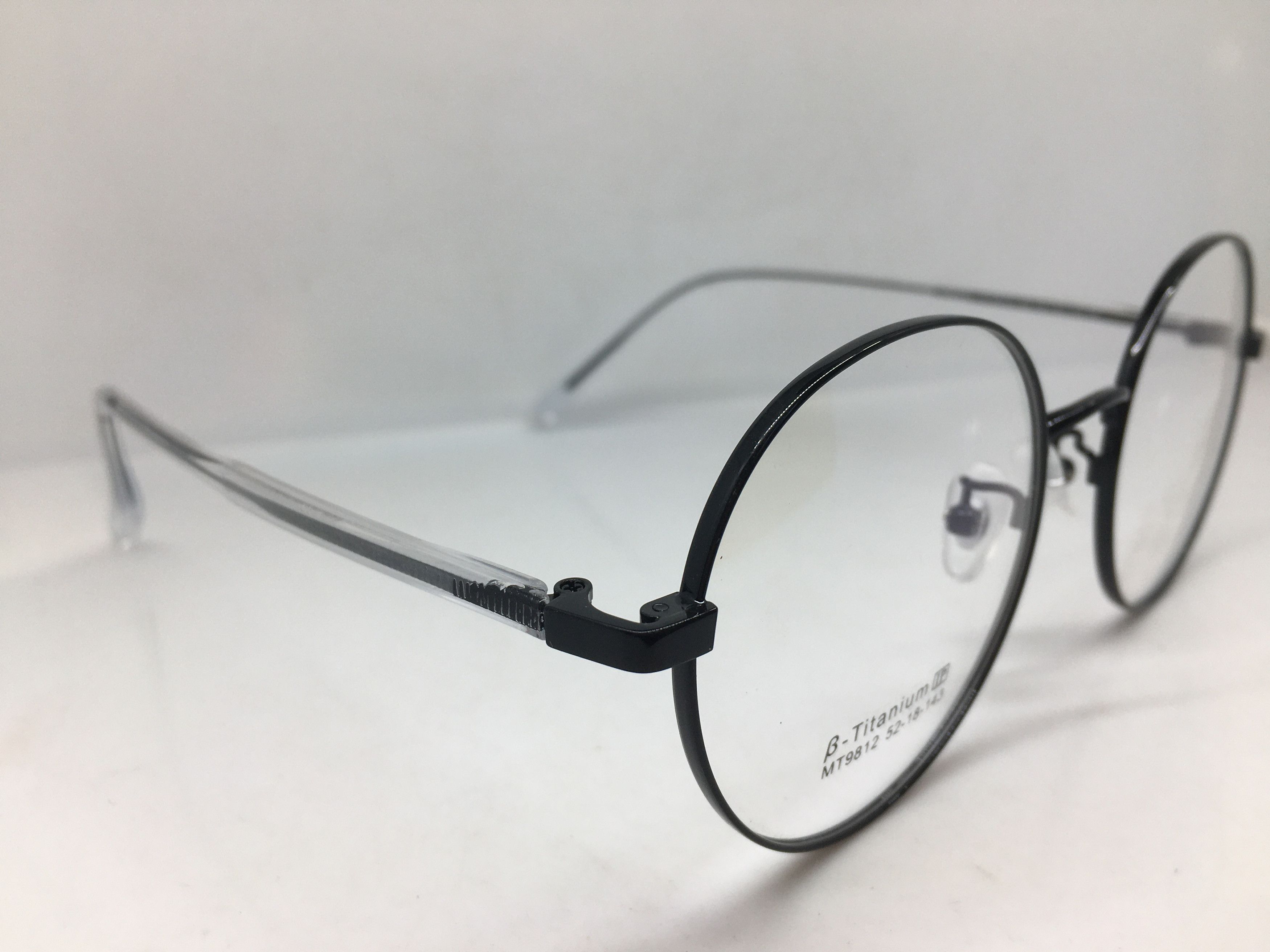 Other Black Titanium Round Eyeglasses Frame GATSBY ARISTOCRAT Size ONE SIZE - 2 Thumbnail