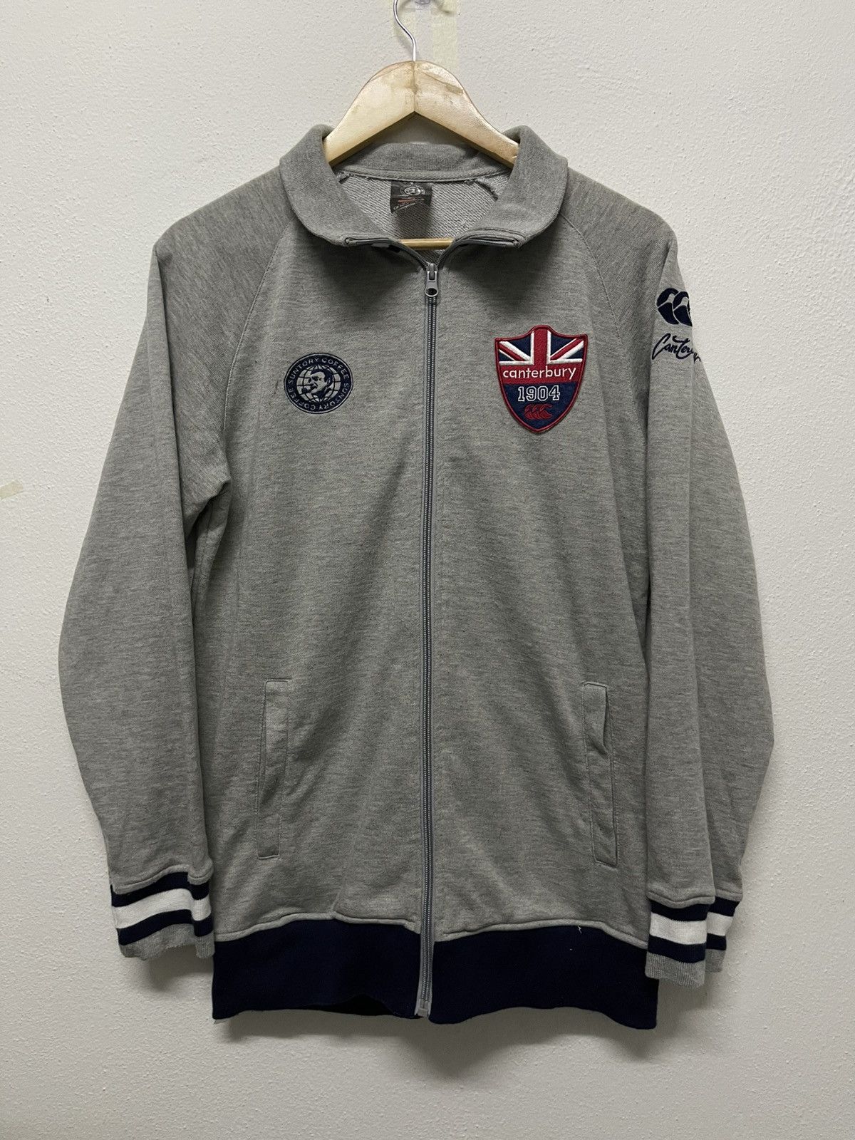 Canterbury of New Zealand × Japanese Brand × Vintage 2000s SUNTORY BOSS COFFEE X CANTERBURY ZIPPER JACKET Size US M / EU 48-50 / 2 - 2 Thumbnail