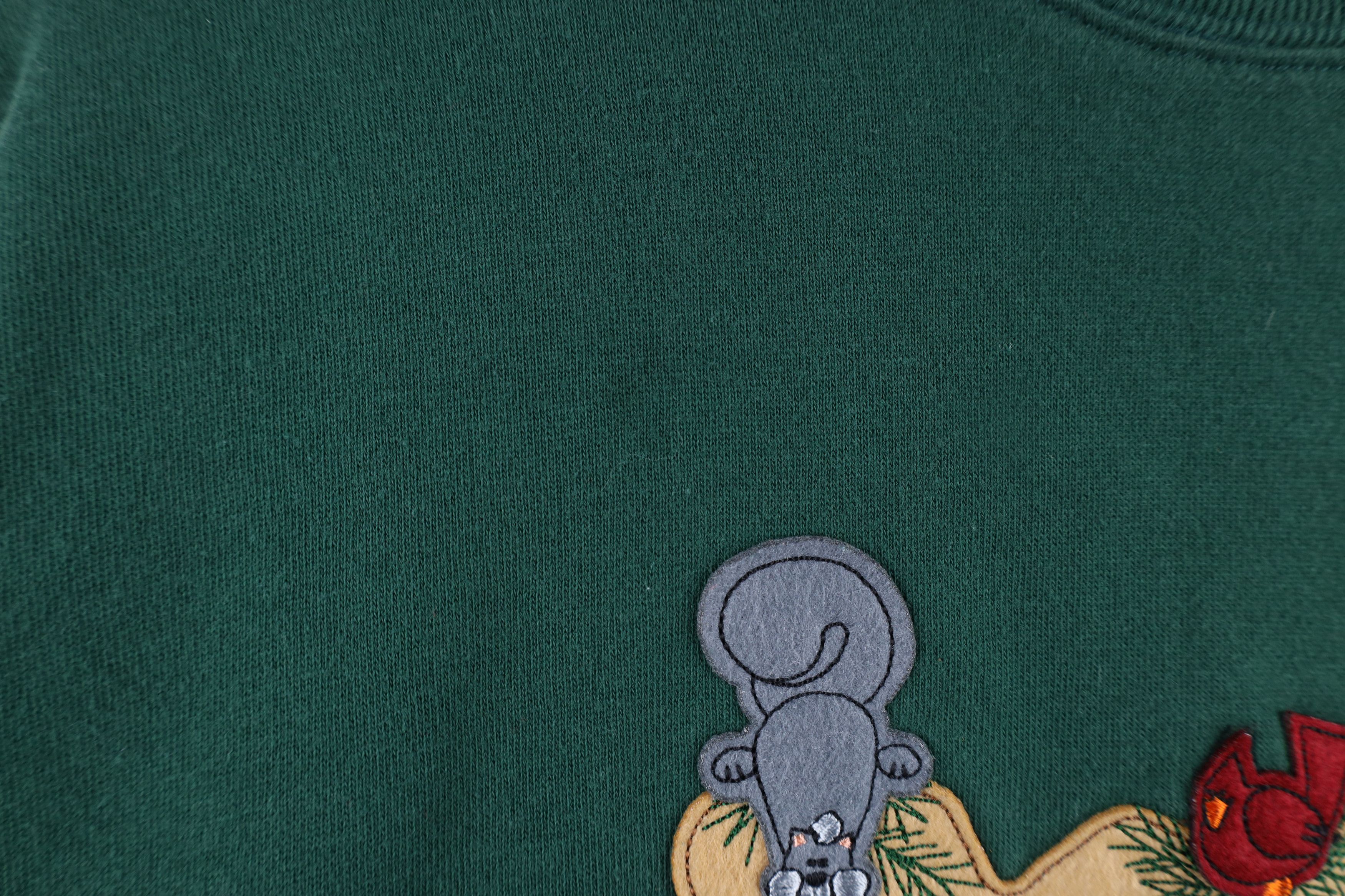Vintage Vintage 90s Streetwear Nature Moose Bird Rabbit Sweatshirt Size L / US 10 / IT 46 - 6 Thumbnail