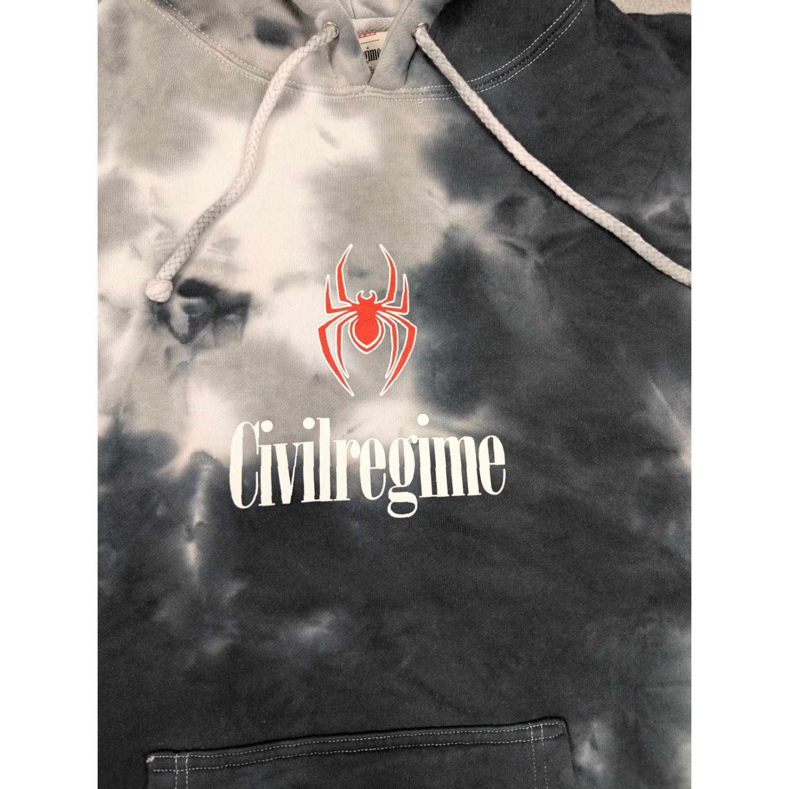 Vintage Marvel Civil Regime Miles Morales Hoodie Mens S Gray Marble Rose Spider New Size US S / EU 44-46 / 1 - 5 Thumbnail