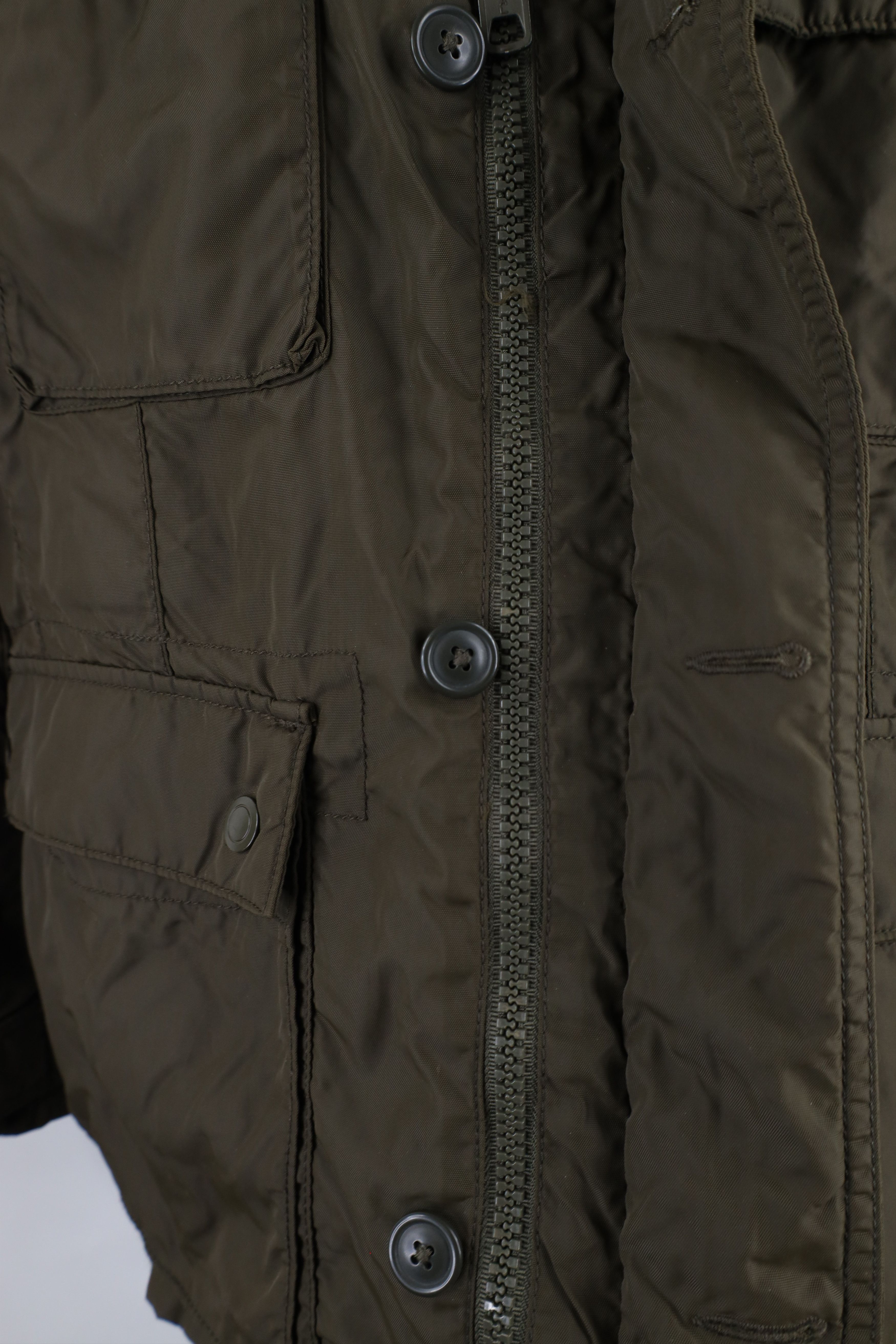 Gap × Vintage Vintage Y2K Gap Military Style Full Zip Field Jacket Green Size US S / EU 44-46 / 1 - 10 Thumbnail