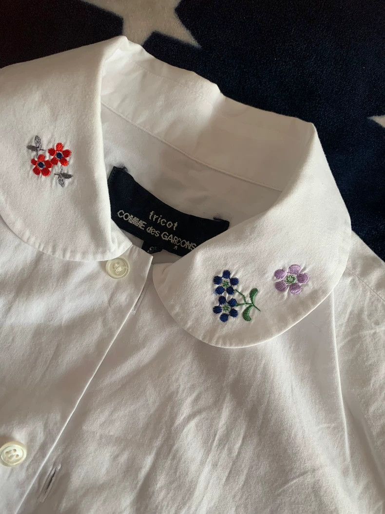 Comme des Garcons Comme Des Garcons Floral embroidered shirt Size S / US 4 / IT 40 - 2 Thumbnail