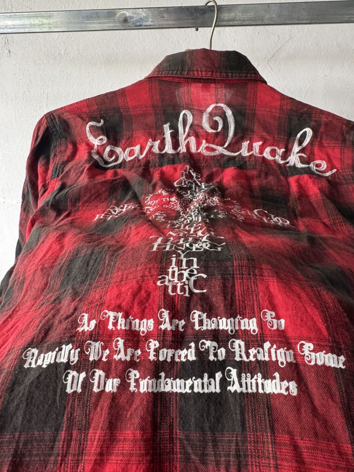 If Six Was Nine In the attic punk poem y2k button shirt Size US M / EU 48-50 / 2 - 3 Thumbnail