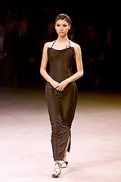 Yohji Yamamoto Yohji Yamamoto SS2000 Runway Backless Silk Stitch Dress Size S / US 4 / IT 40 - 3 Thumbnail