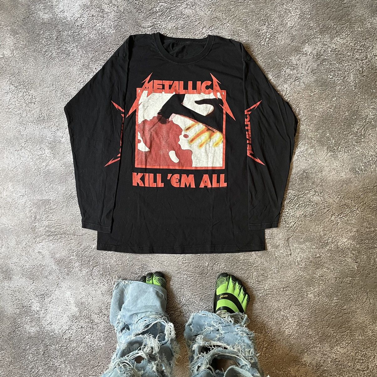 Vintage Vintage Y2K Metallica Kill Em All Graphic Band Tee Worn In L Size US L / EU 52-54 / 3 - 1 Thumbnail