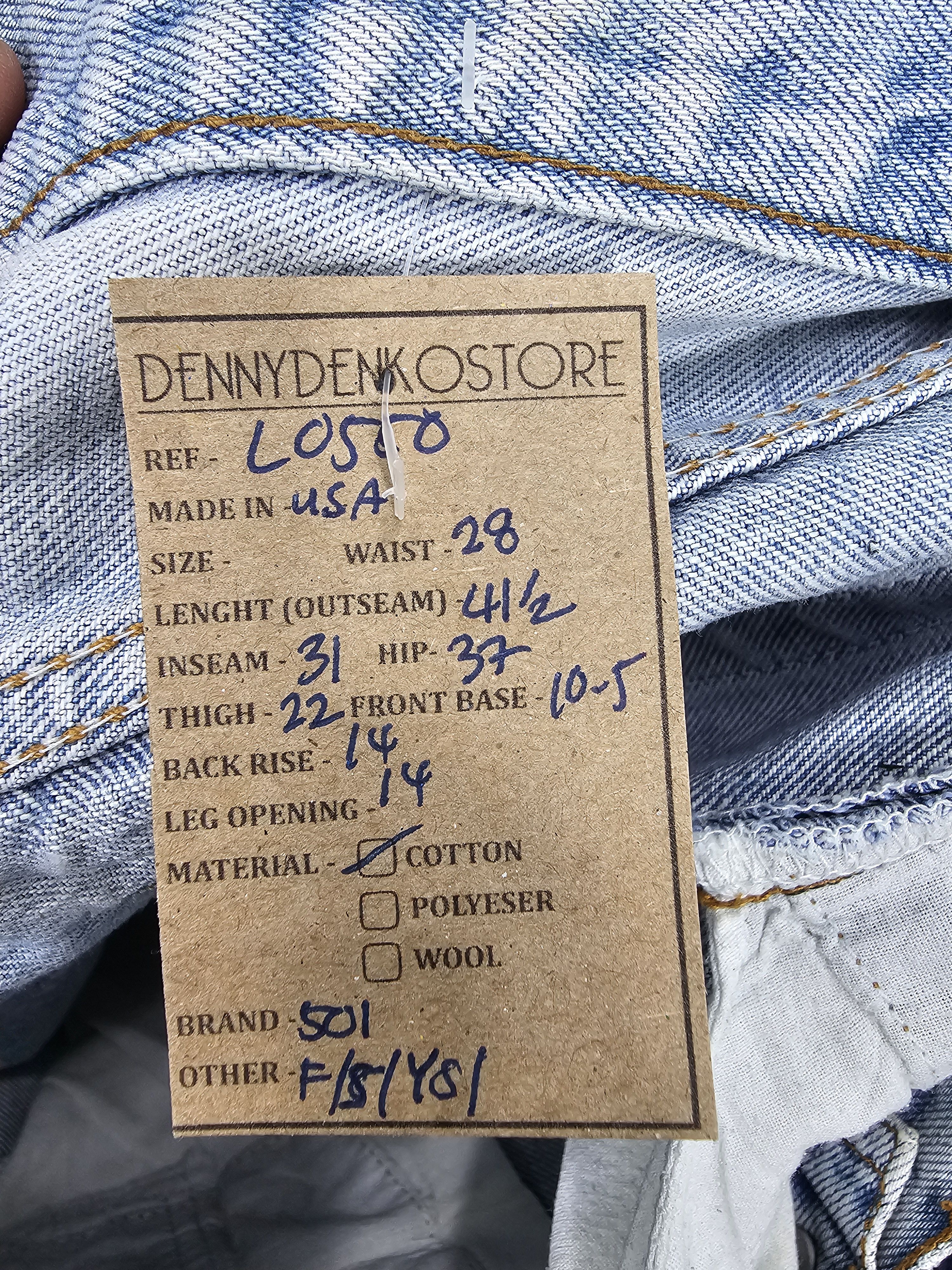 Levi's Vintage Clothing Vtg 90's LEVIS 501 Stain Faded Jeans Made In USA L0550 Size US 28 / EU 44 - 16 Thumbnail