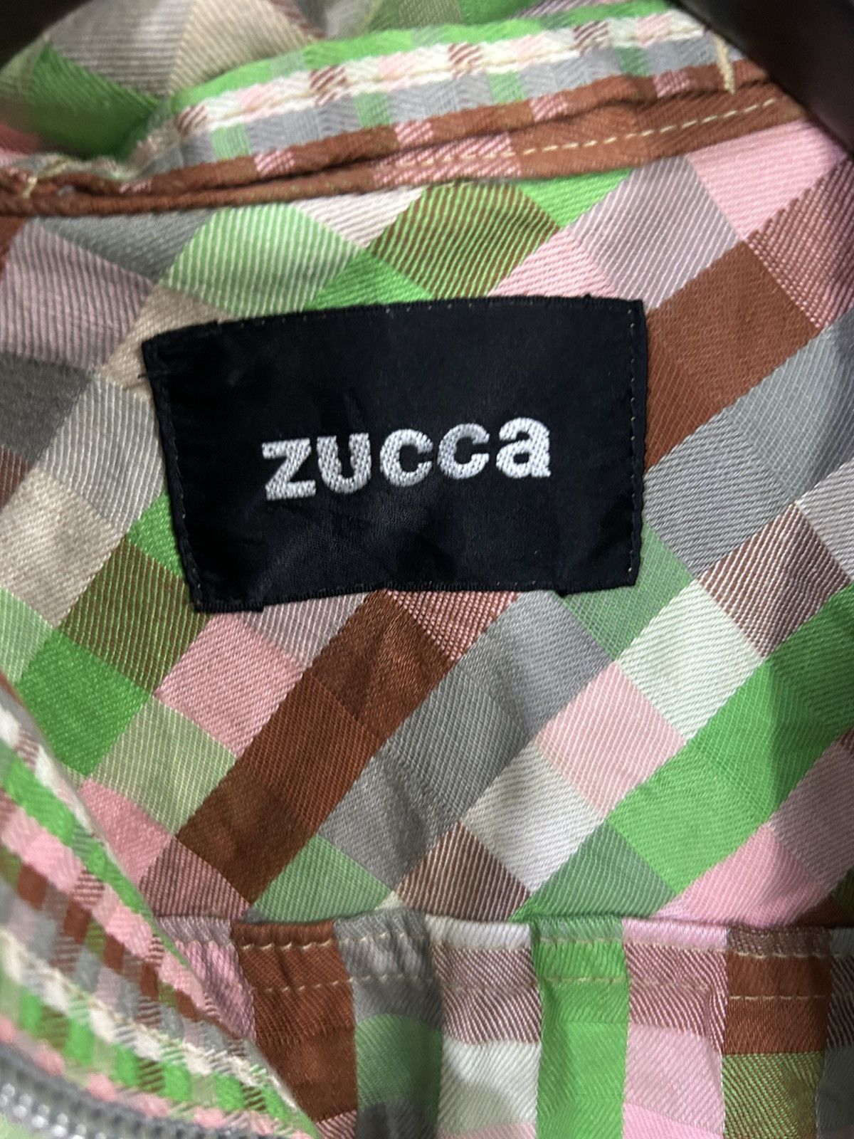Zucca Vintage issey miyake zucca trucker jacket plaid Size S / US 4 / IT 40 - 7 Thumbnail