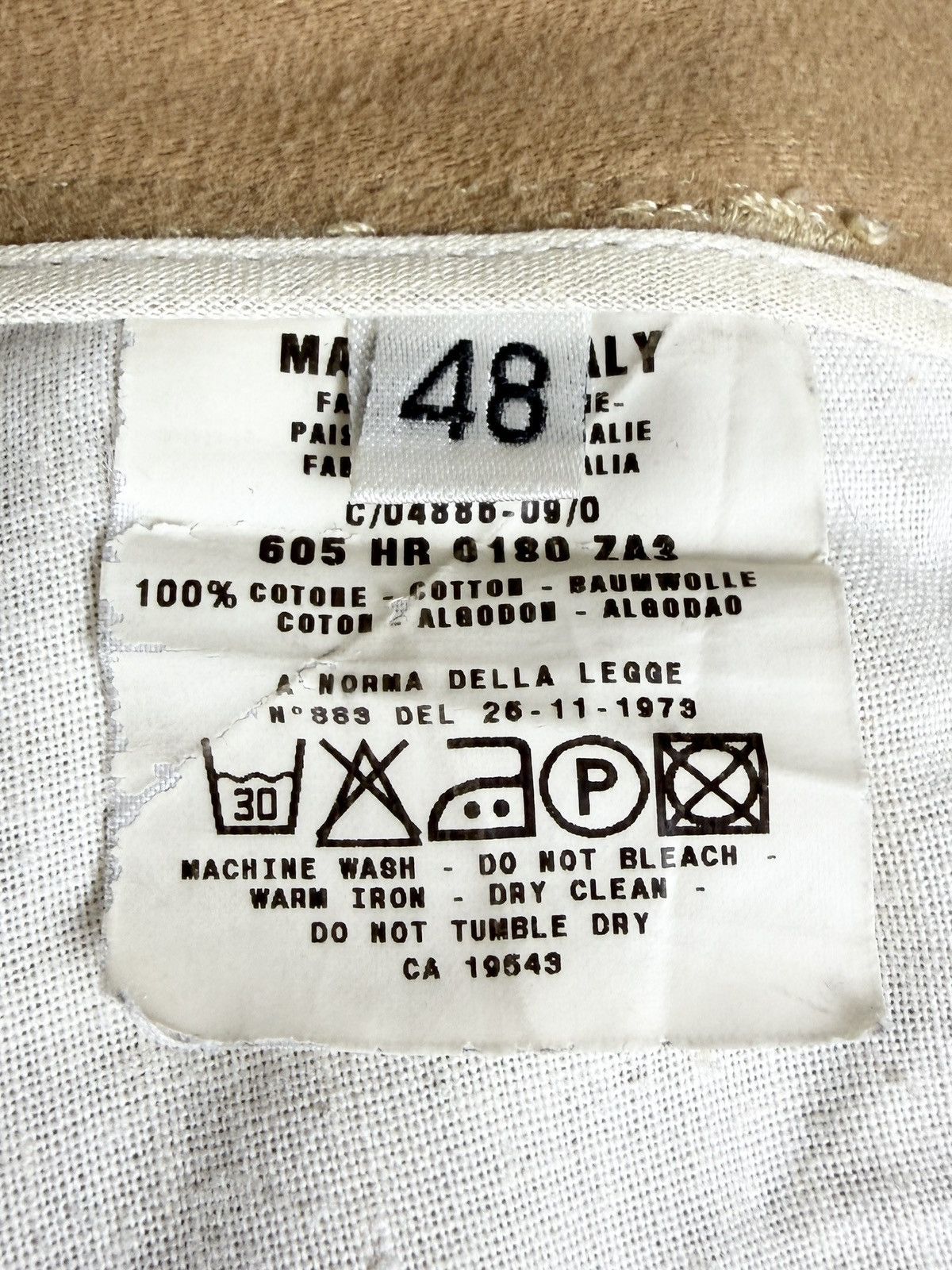 Helmut Lang AW00 Helmut Lang Vintage Moleskin Trousers Pants Tan Size US 32 / EU 48 - 10 Thumbnail