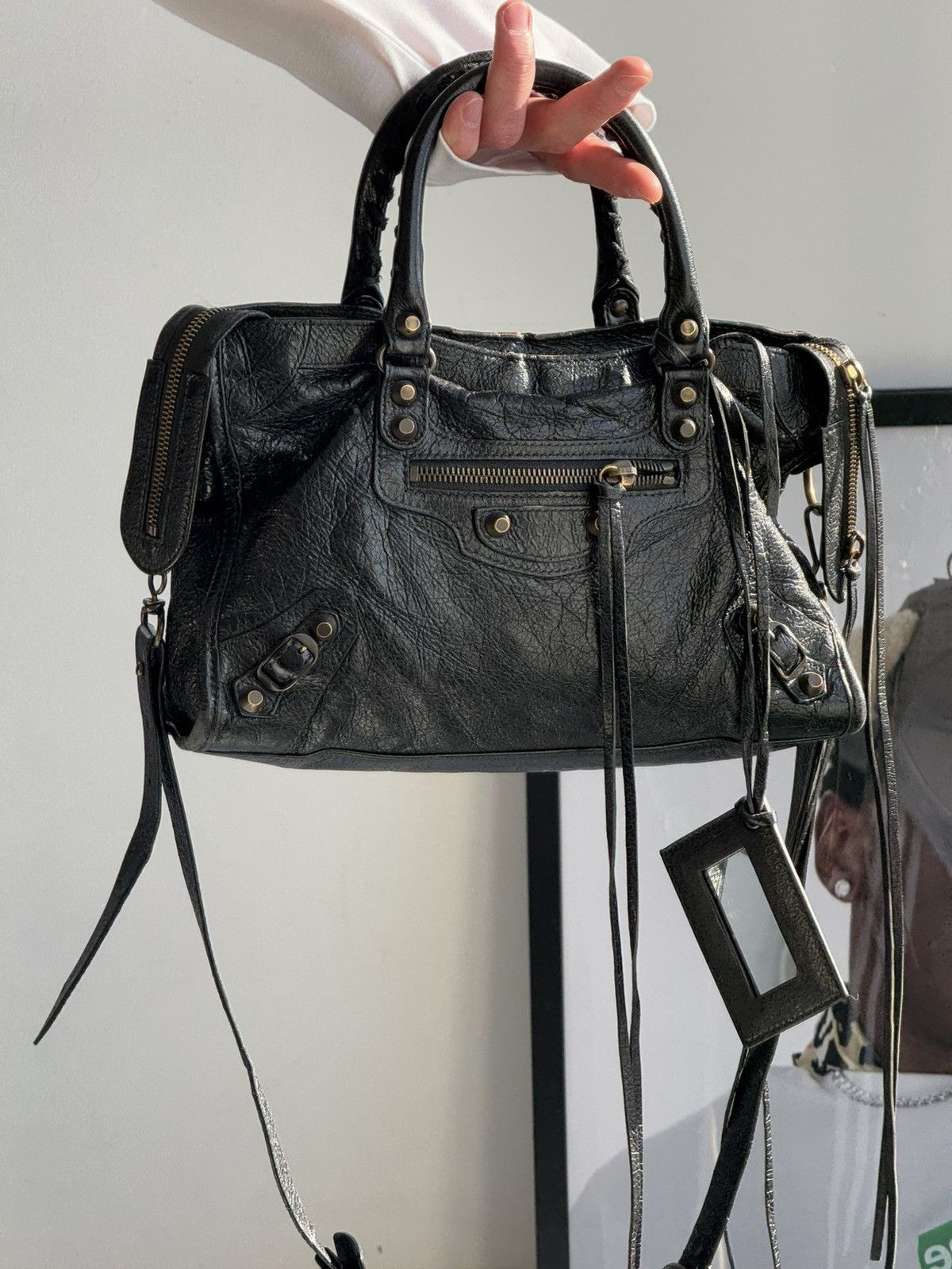 Balenciaga Vintage Balenciaga City Bag Distressed Leather Handbag Size ONE SIZE - 3 Thumbnail