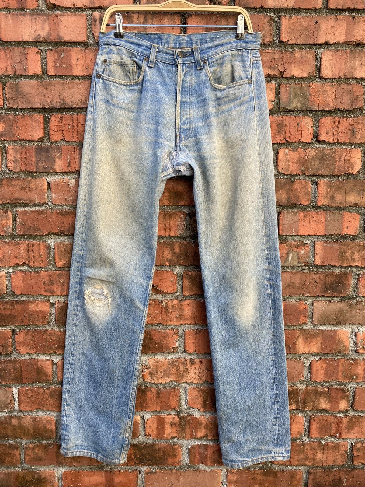 Levi's Vintage Clothing W32x34 Vintage levi's 501 80s made in USA distressed denime Size US 32 / EU 48 - 1 Thumbnail