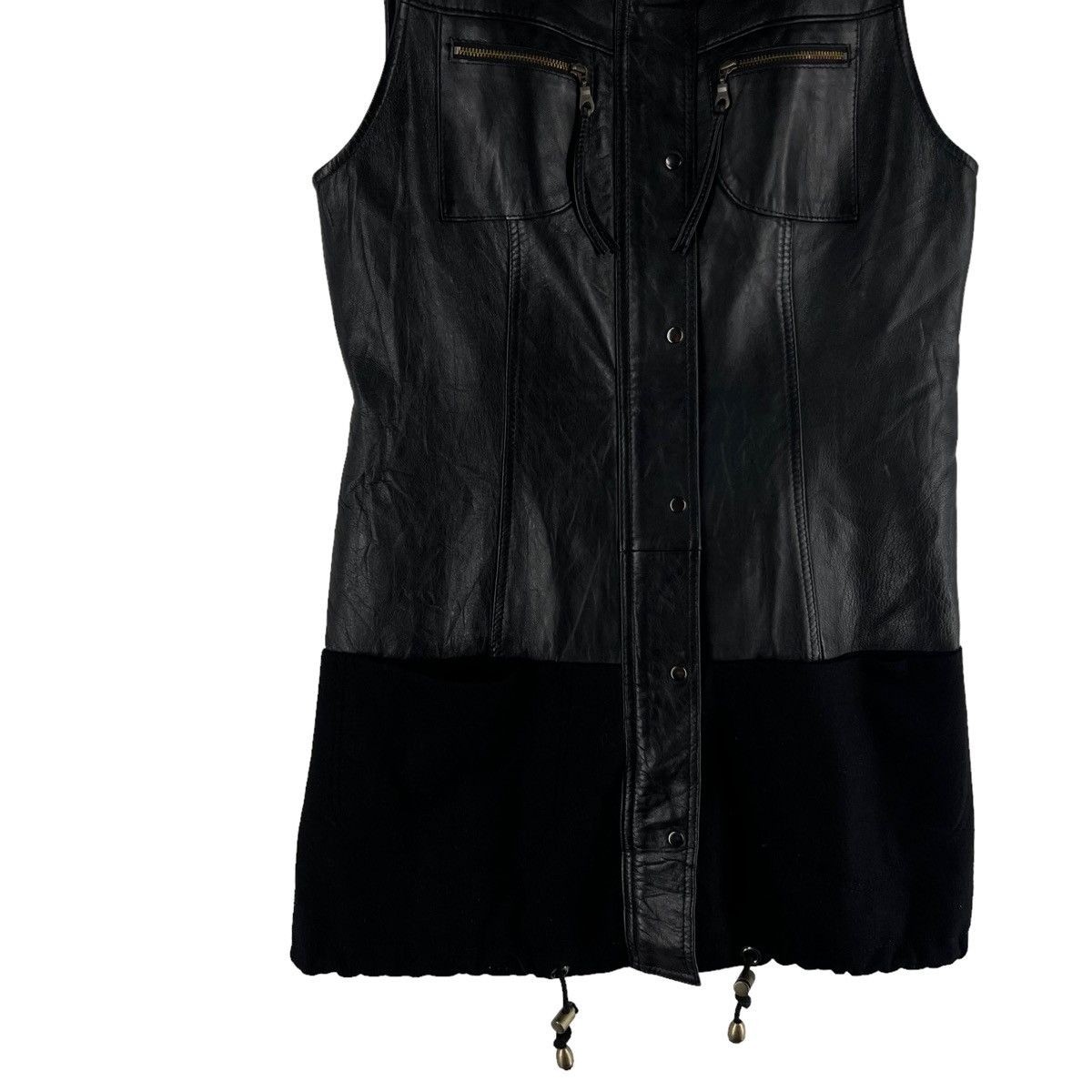 Japanese Brand 🔥Soft Leather Vest Tank Top Tactical Japan Sycomore Blance Size US S / EU 44-46 / 1 - 3 Thumbnail