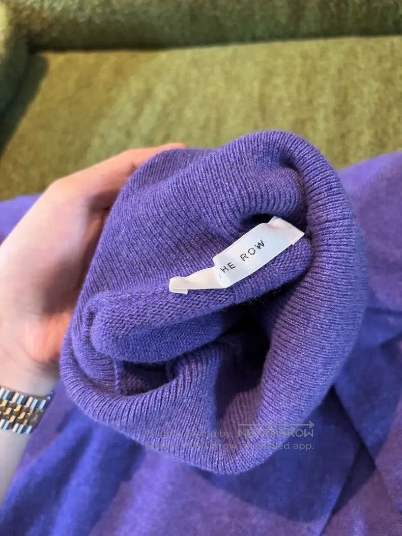 The Row The row Purple cashmere turtleneck sweater Size XS / US 0-2 / IT 36-38 - 3 Thumbnail