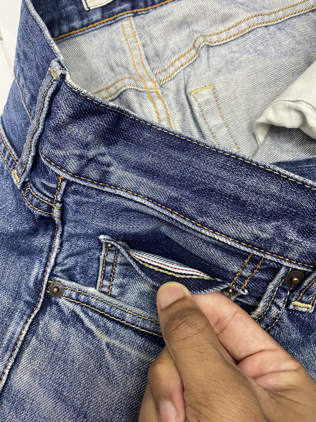 Undercover × Uniqlo VINTAGE UNIQLO JAPAN DISTRESS RIPS DENIM UNDERCOVER STYLE Size US 30 / EU 46 - 10 Thumbnail