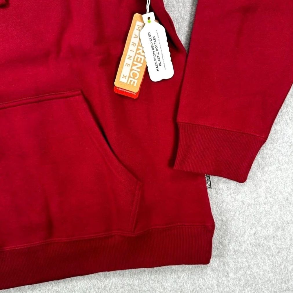 Vintage Florence Marine X Nui Loa Hoodie Maroon Red Organic Cotton Mens Small Surf Outdoors Pullover Hoodie Mens S Red Size US S / EU 44-46 / 1 - 4 Thumbnail