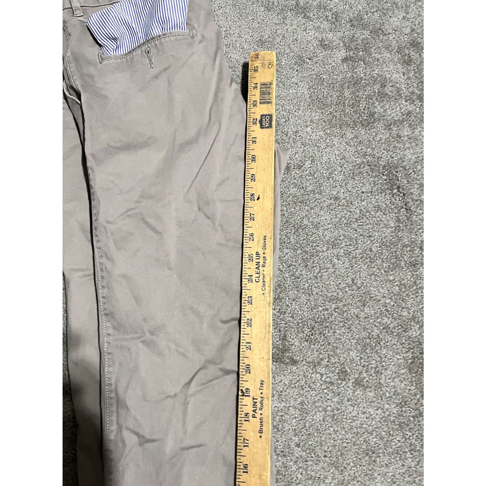 Vintage Louis Philippe Mens Pants Chino Khakis Gray 34 Inseam 30 Regular Size US 34 / EU 50 - 6 Thumbnail